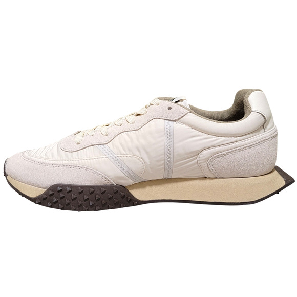 Lacoste Men L-Spin Deluxe 3.0 Low Top Casual Sneaker Size US 8 Off White DK Gum